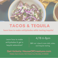 Cooking Class: Tacos & Tequila!!